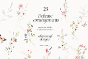 Watercolor wildflowers & Bunnies Set, a Graphic by Grace Noboa Illustrations (Thumbnail 8 of 14)