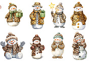Winter Glitter Snowman Clipart, an Illustration by Designworld (Thumbnail 2 of 4)