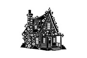 Cute House Silhouette Bundle, an Illustration by Designs_River (Thumbnail 20 of 31)