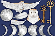 Crystal Magic clip art set., a Seasonal Illustration by Happy Sloth Graphics (Thumbnail 13 of 17)