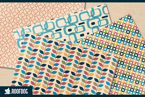 Retro Themed Digital Papers