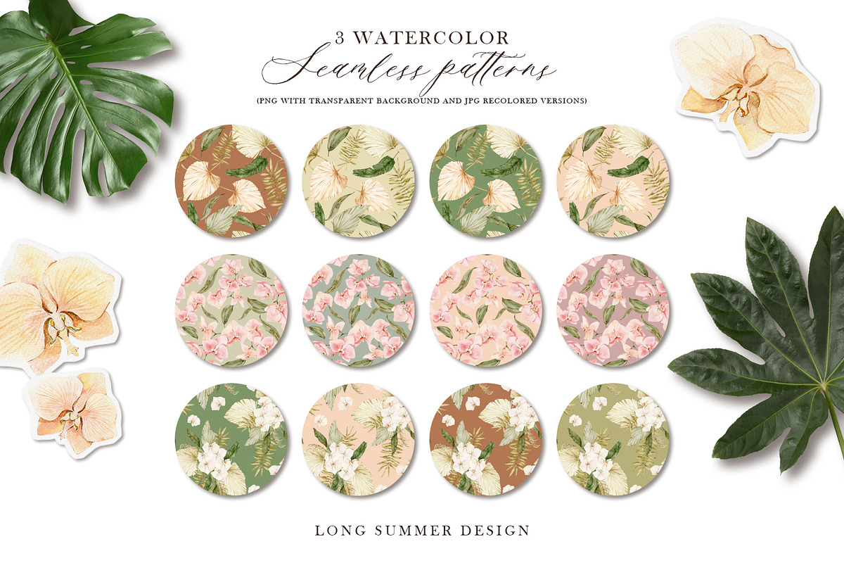 VIRGIN ORCHID watercolor set, an Illustration by long summer (Photo 10 of 10)