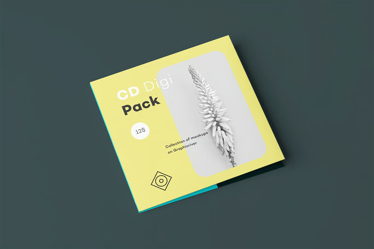 CD Digi Pack Mock-up, a Product Mockup by zippypixelstudio (Photo 13 of 16)