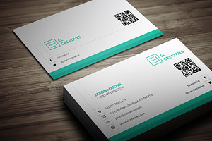 Light Dark Corporate Business Card