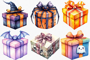 Halloween Gift Box Clipart, an Illustration by Canvas Craft (Thumbnail 2 of 7)