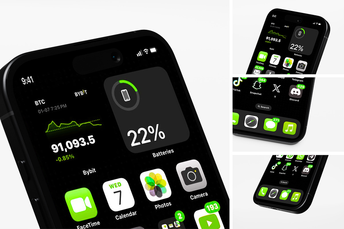 Phone App Icon Mockup, an iPhone Mockup by AKMAL STUDIO (Photo 1 of 5)