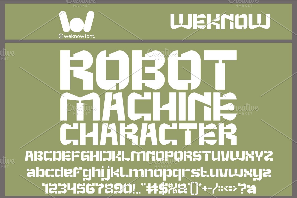 Action Movie font, a Font by weknow (Photo 3 of 8)