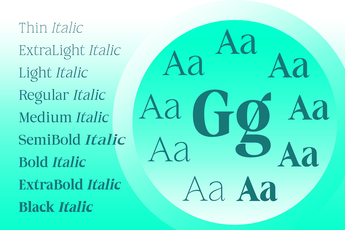Aganote Typeface | 91 Style Font, a Serif Font by Bosstype Studio (Photo 3 of 12)