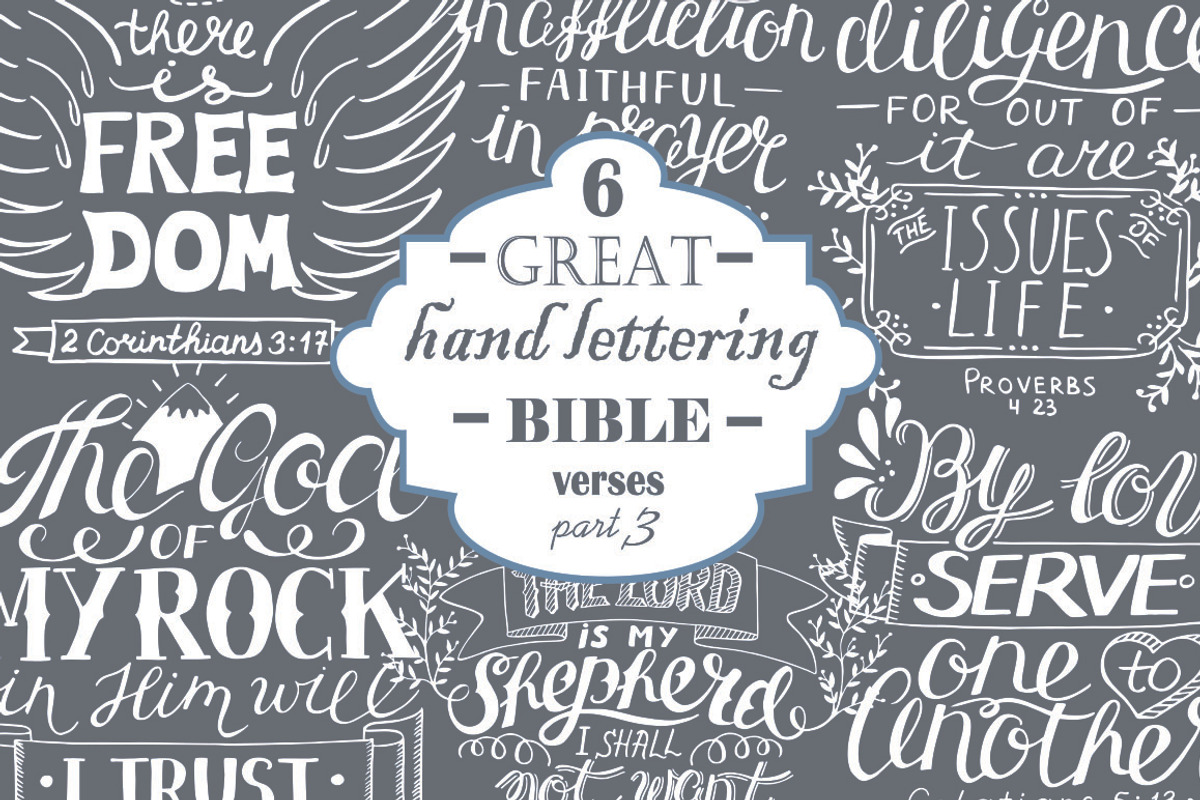 6 GREAT BIBLE VERSES part 3, an Illustration by Ola-la-la (Photo 1 of 10)