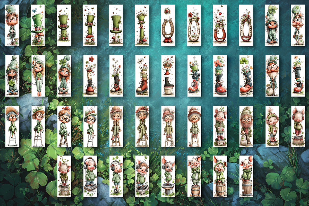 St Patricks Day Bookmark Sublimation, a Seasonal Illustration by ElenazlataArt (Photo 2 of 4)