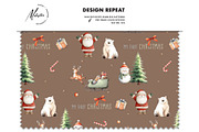 First Christmas seamless pattern, a Pattern Graphic by Milatoo (Thumbnail 6 of 6)