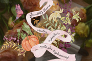Autumn Whimsy Handpainted Florals, a Seasonal Illustration by SunnyAfternoons (Thumbnail 6 of 23)