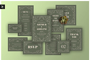 Green Wedding Suite Elegant Frame, an Invitation Template by Neermana (Thumbnail 1 of 4)