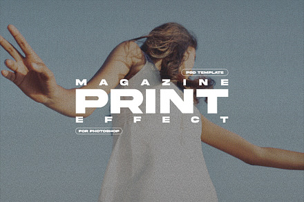 Magazine Print Effect, a Brushes & More by saintricchi