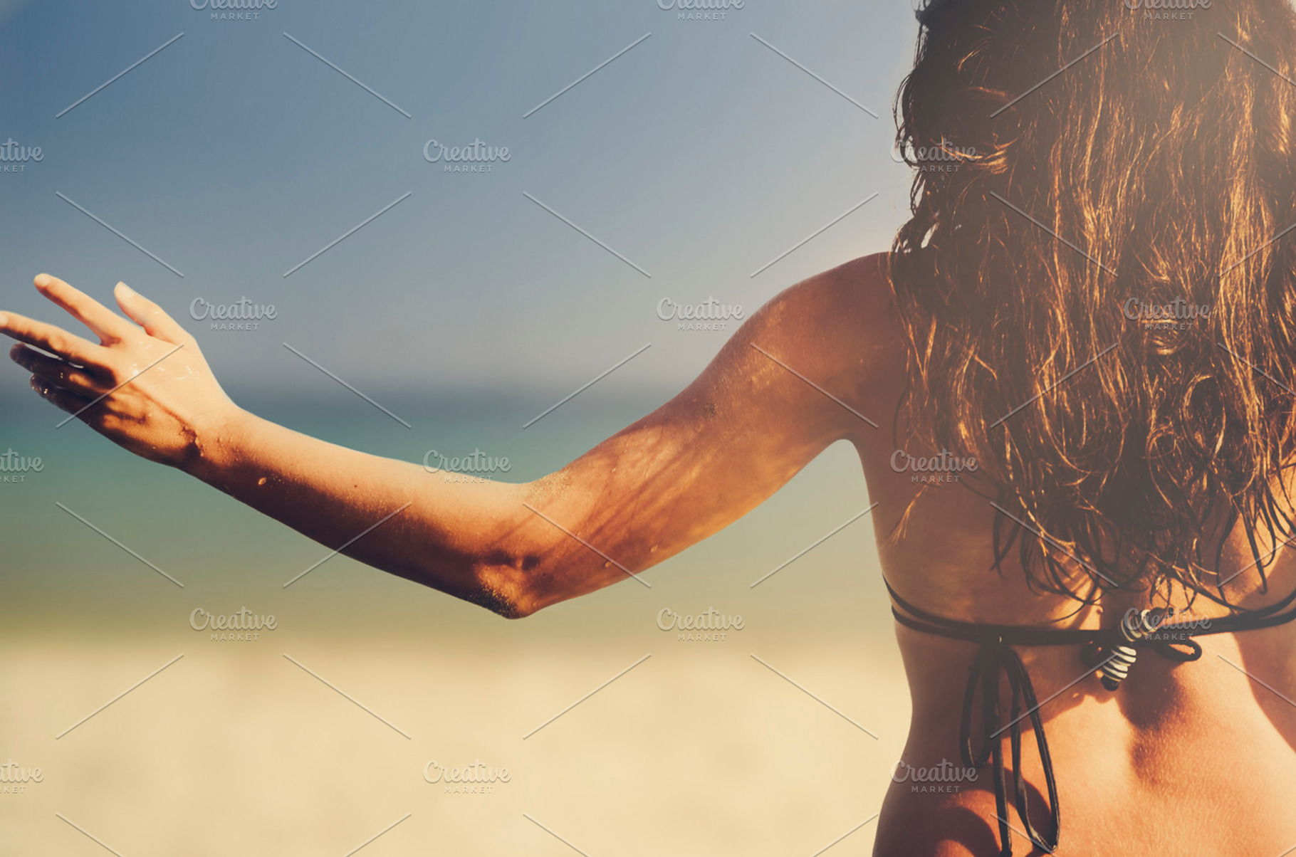 Girl at beach have fun, a Holiday Photo by hitdelight