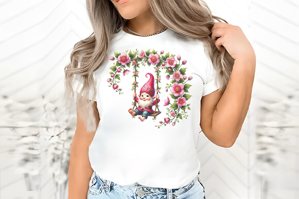 Spring Gnome Sublimation Clipart, an Illustration by RobertsArt (Photo 5 of 7)
