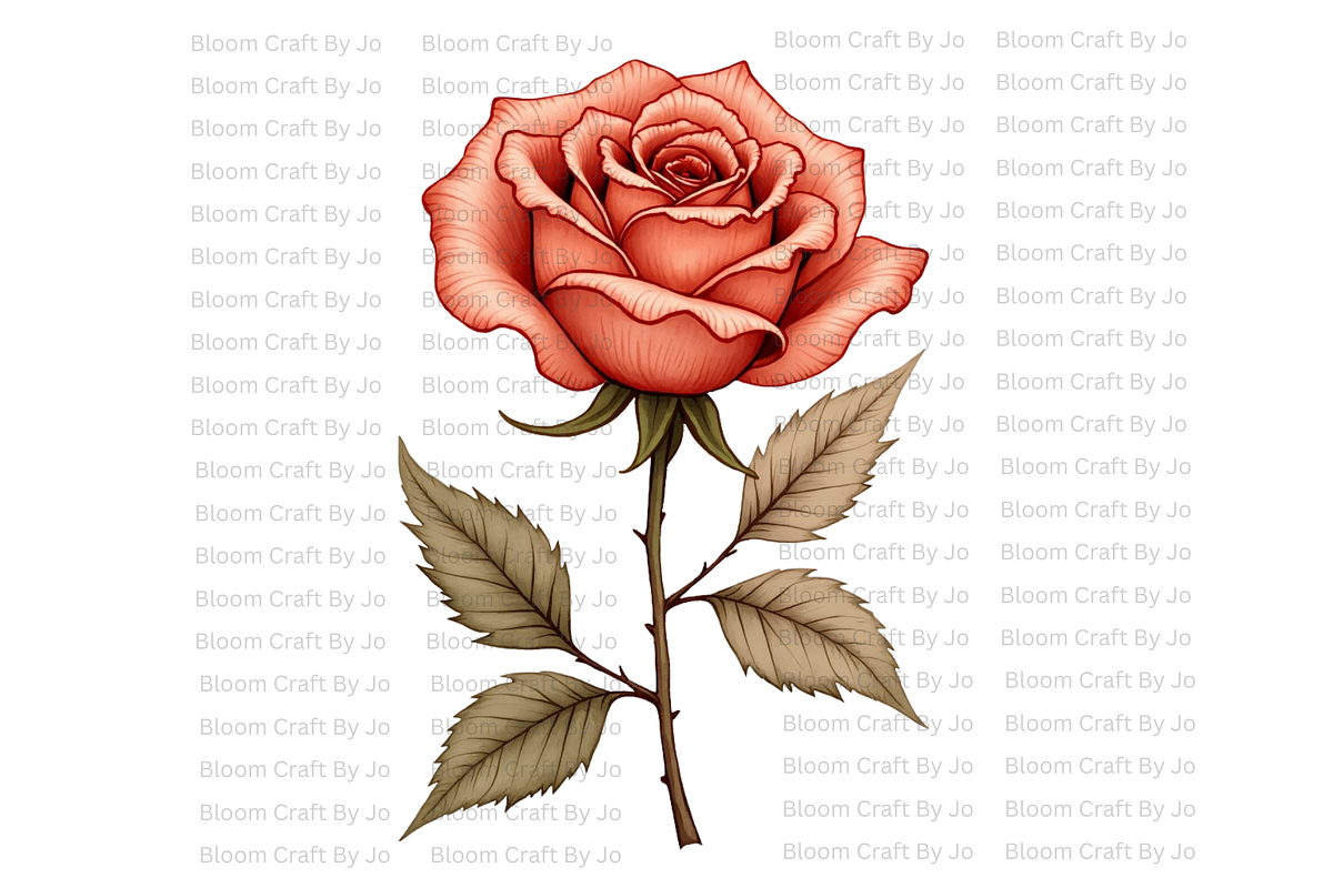 Terracotta Rose, a Decorative Illustration by Bloom Craft Creations (Photo 8 of 10)