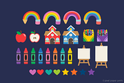 Cute Little School, an Illustration by PixelPaperPrints (Thumbnail 4 of 9)