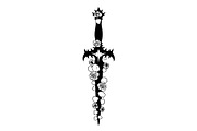 Ornamental Dagger Silhouette Bundle, an Object Illustration by Gaye Art (Thumbnail 23 of 31)