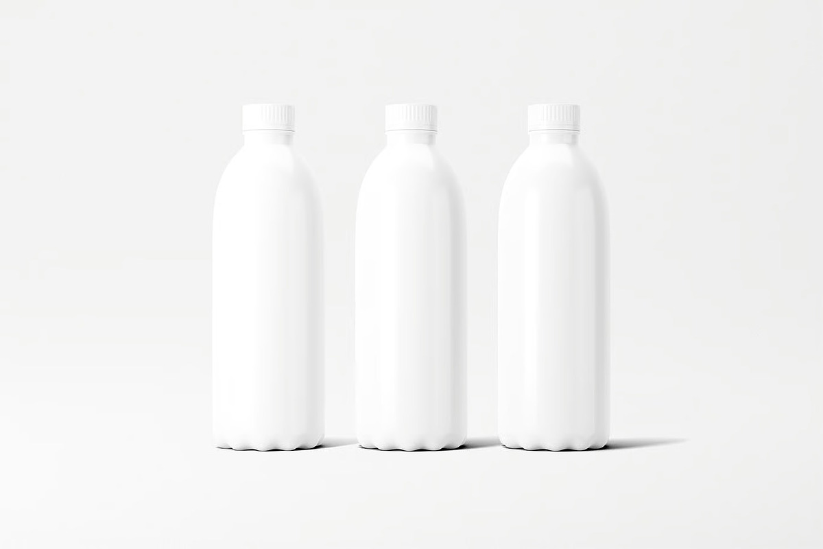 Milk Bottle Mockup, a Product Mockup by zpackcreative (Photo 2 of 4)