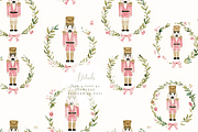 Nutcracker Christmas Wreath Seamless, a Pattern Graphic by Pati Charm Studio (Thumbnail 6 of 8)