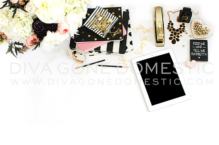 Styled Stock Photo - Blush Gold iPad