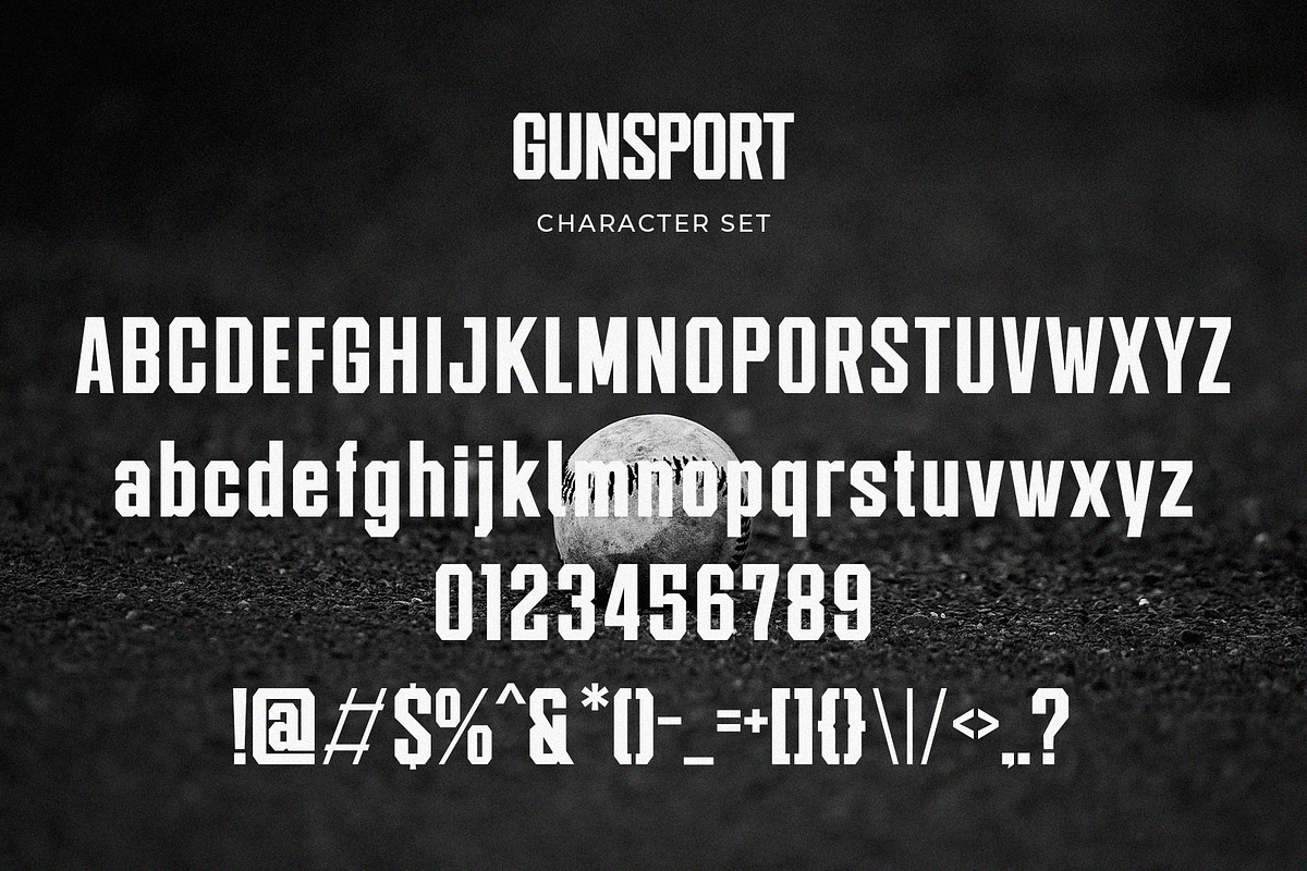 Gunsport - Sport Display Font, a Sans Serif Font by TypeLogue (Photo 4 of 5)