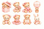 Baby Shower Girl Clipart, an Animal Illustration by Villa 11 Estudio (Thumbnail 3 of 11)