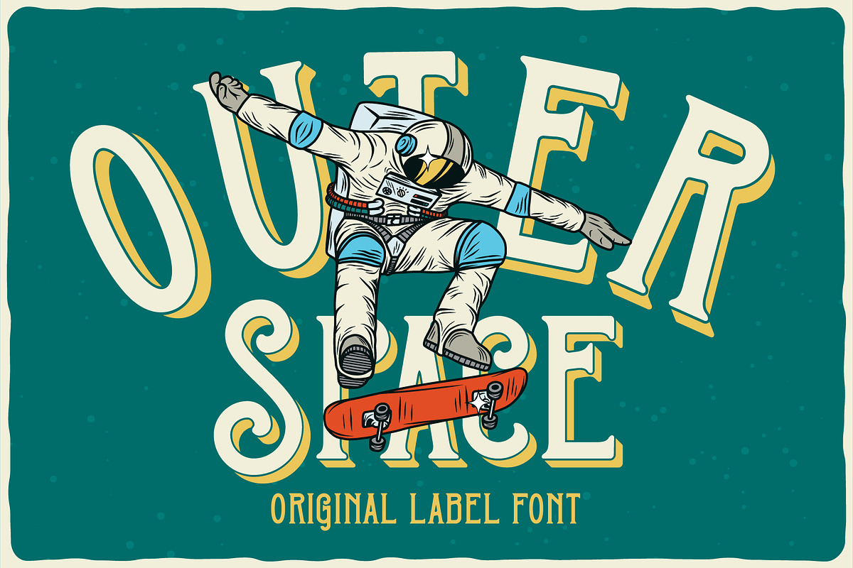 Outer Space Font + BONUS preview 3