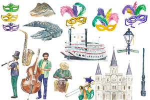 Mardi Gras New Orleans Clip Art