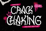 Crack Chaking - Street Graffiti Font, a Handwritten Font by twinstd (Thumbnail 1 of 9)