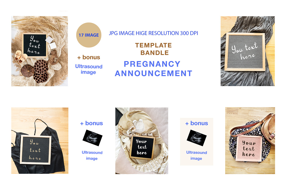 A Template Pregnancy Announcement, a Social Media Template by DigitalStorybyAnna (Photo 4 of 4)
