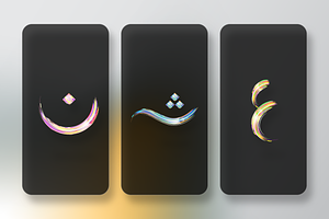 Colorful Vector Arabic Alphabet Set