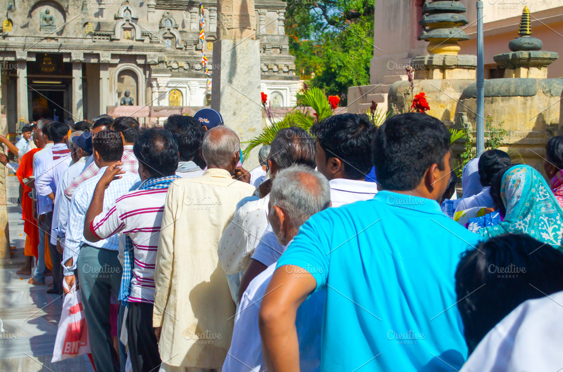 Indian people around bihar temple stock photo containing asian and attukal, a Person Photo by PeoGeo Studio