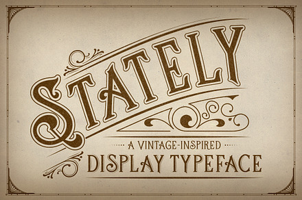Stately Display Typeface