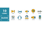 Audio Two Color Icon Set, an Object Graphic by Aimagenarium@gmail.com (Thumbnail 2 of 3)