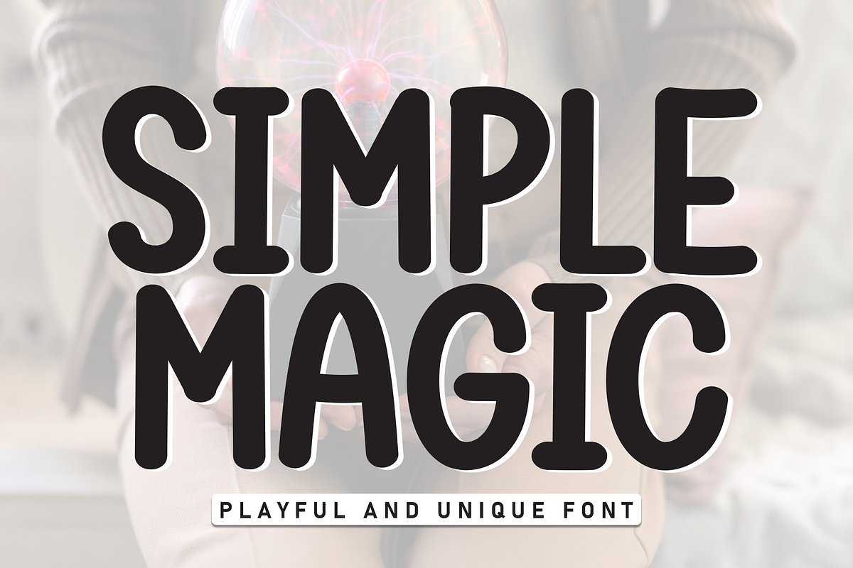 Simple Magic | Script Font, a Script Font by Scratchones (Photo 1 of 8)