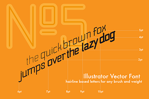 "No.5" Vector and OTF
