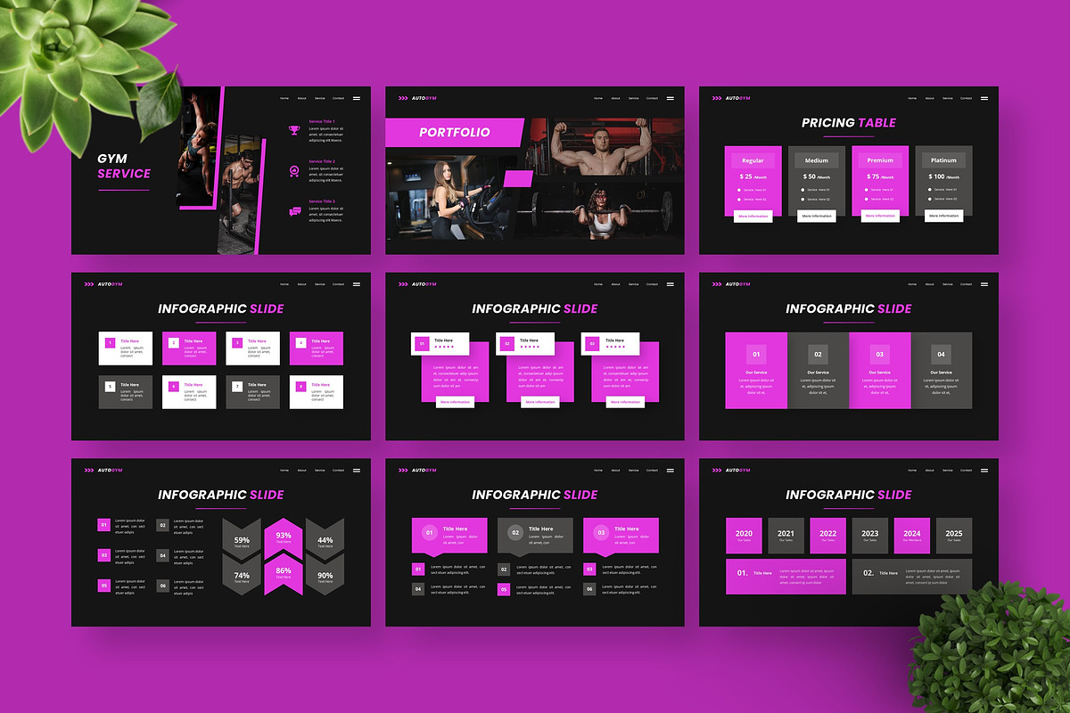 Autogym - Keynote Templates, a Presentation Template by Deepslide Studio (Photo 5 of 6)