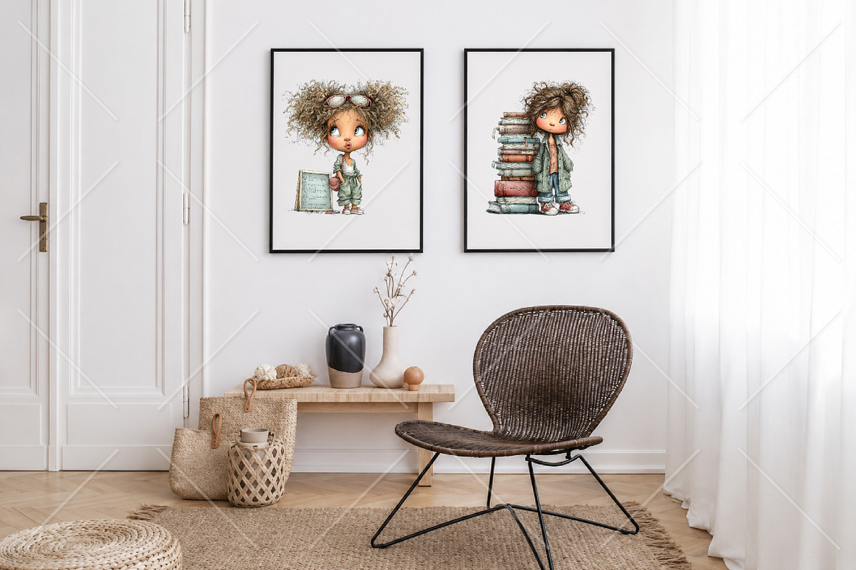 Whimsical Back to School Girl PNG, a Seasonal Illustration by Canvas Craft (Photo 7 of 10)