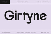 Girtyne - Modern Sans Family, a Sans Serif Font by Prioritype Co (Thumbnail 1 of 11)