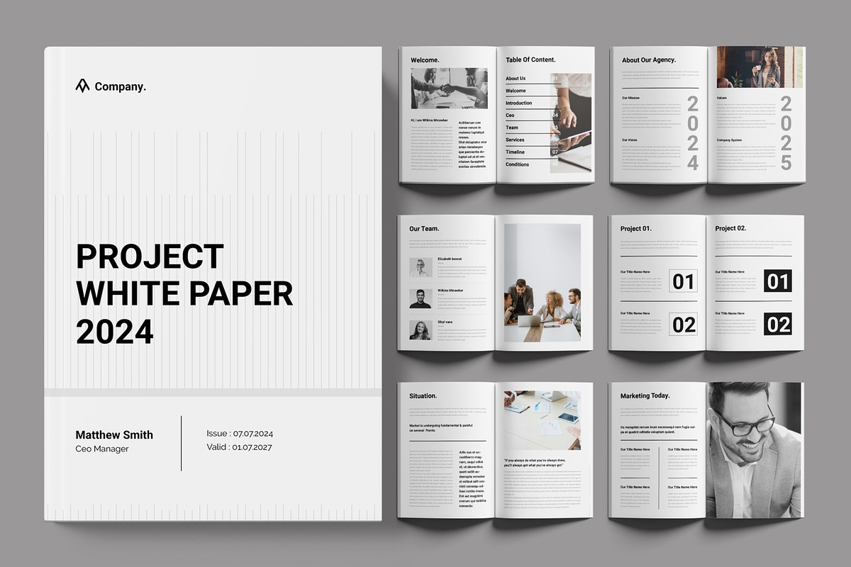 White Paper Layout, a Brochure Template by ContestDesign (Photo 1 of 4)