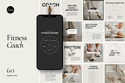 Fitness Coach Template - Canva, a Social Media Template by Willoe Studio (Thumbnail 1 of 13)