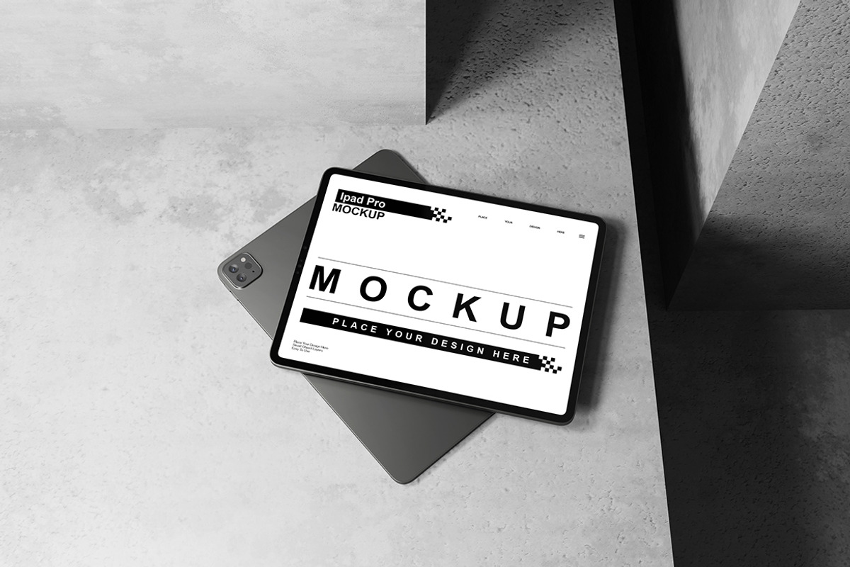 iPad Pro Mockup, an iPad Mockup by bimockup (Photo 5 of 6)