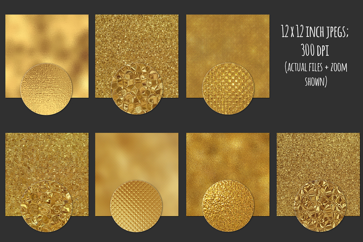 Gold glass and foil textures, a Texture Graphic by Paper Farms (Photo 2 of 3)