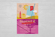 Summer Beach Party Flyer Template, a Flyer Template by BrandPacks (Thumbnail 3 of 4)