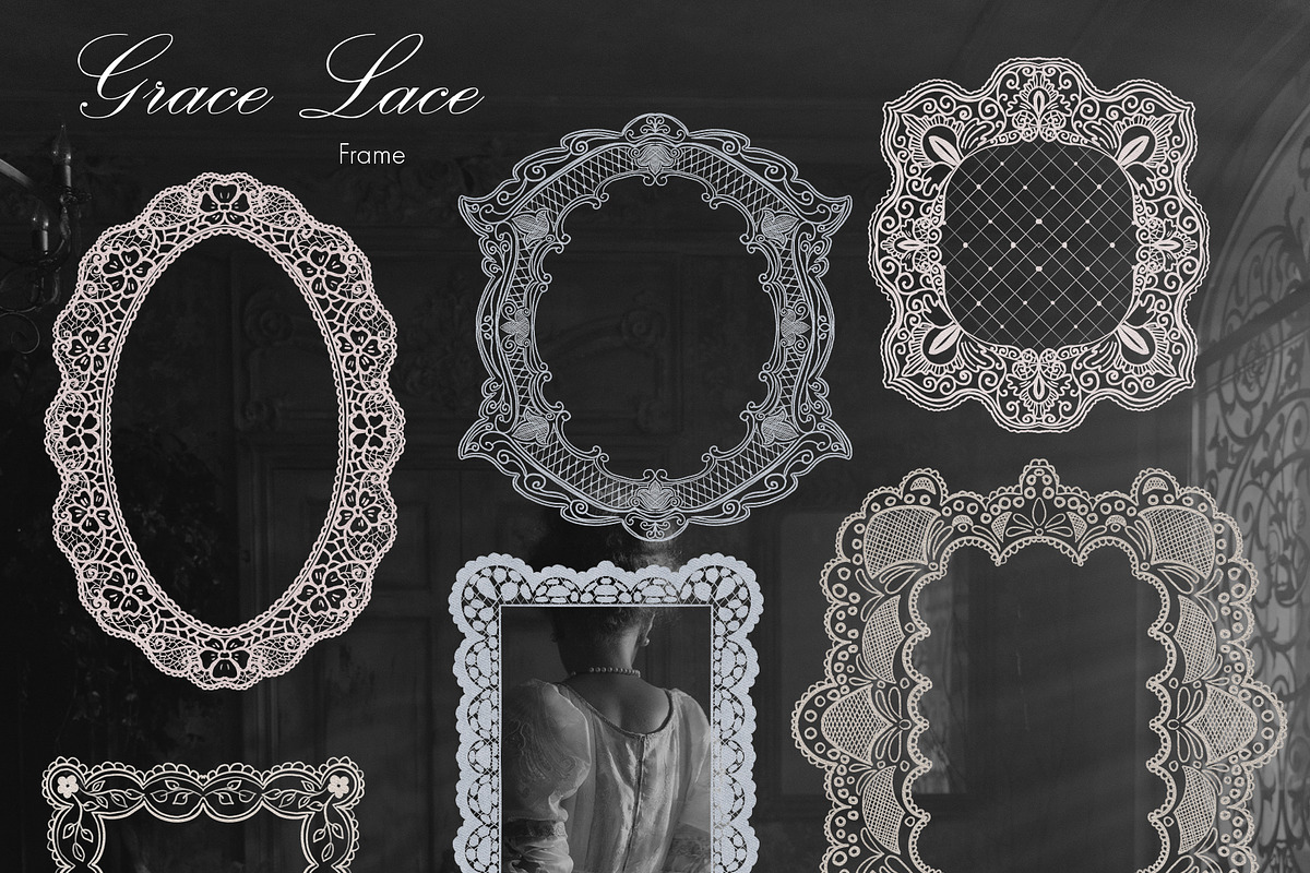 Grace Lace. Hand draw watercolor, an Object Graphic by ma_i_vi (Photo 5 of 12)