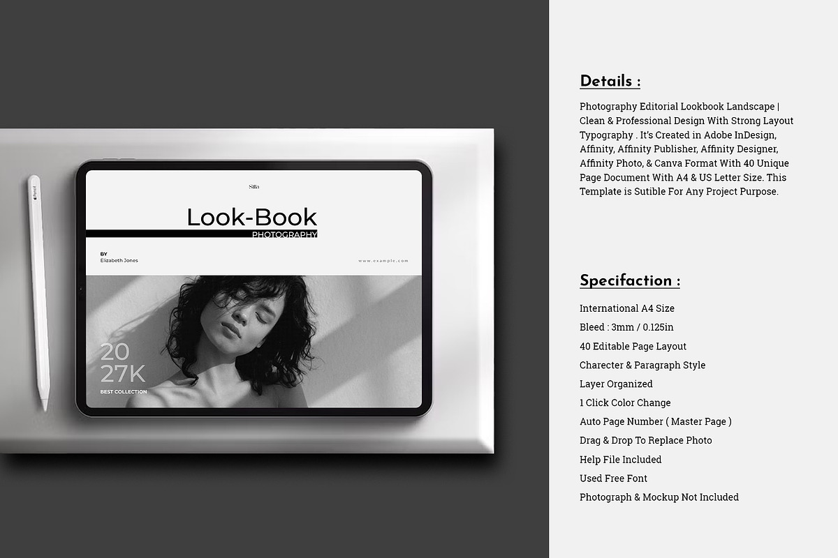 Lookbook - Photography Portfolio, a Brochure Template by TemplateFolio-Shop (Photo 3 of 22)
