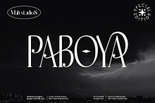 Paboya - Serif style font