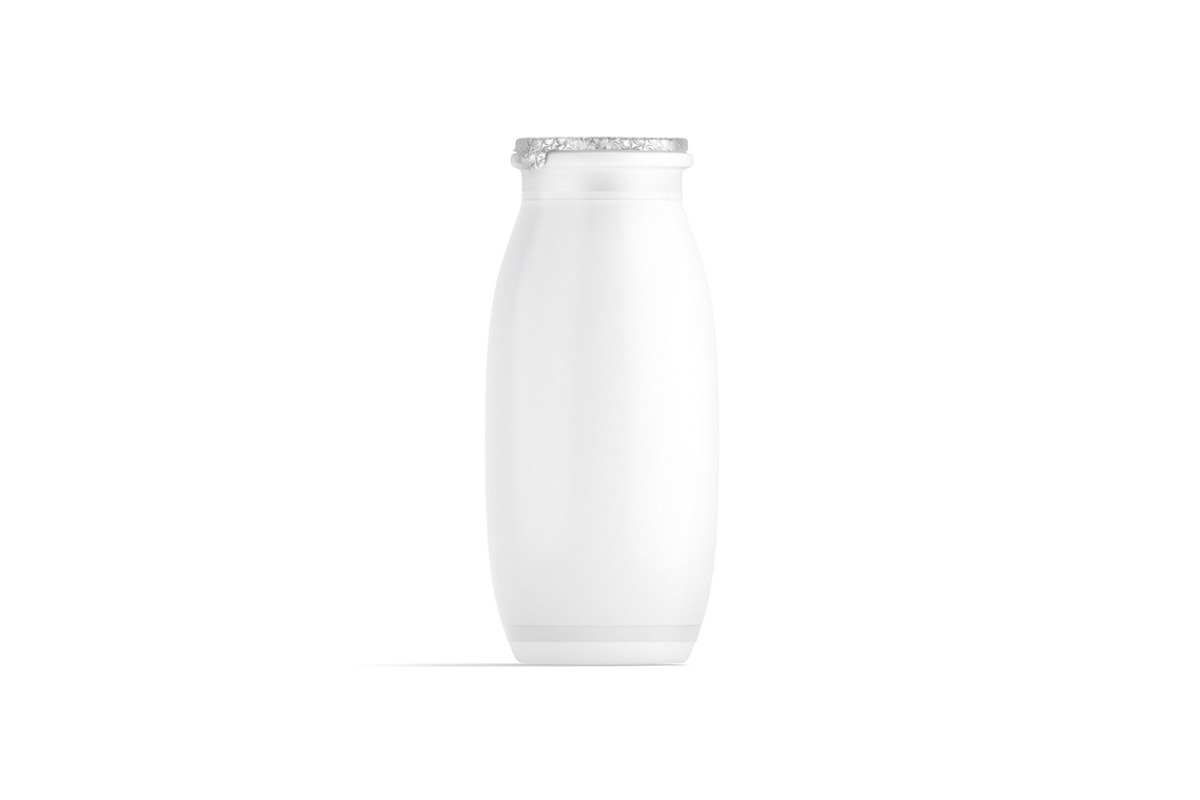 White Plastic Yogurt Bottle 3D Model, an Object 3D Model by rebrandy (Photo 2 of 9)